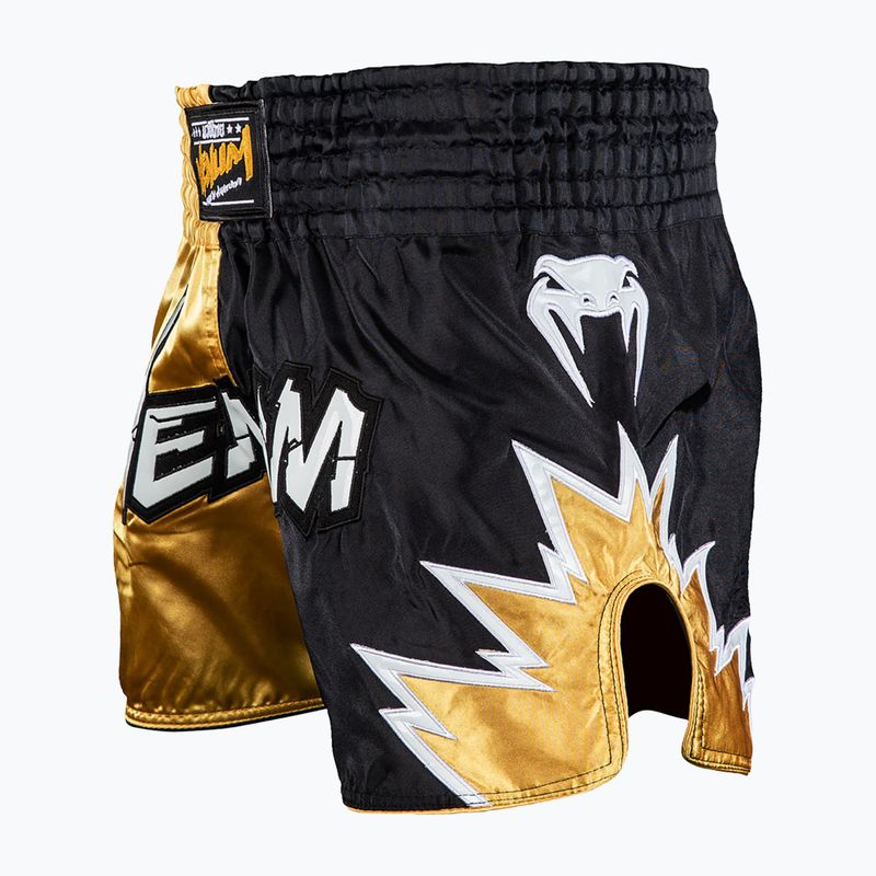 Men's training shorts Venum Inferno 2.0 Muay Thai black/gold 4