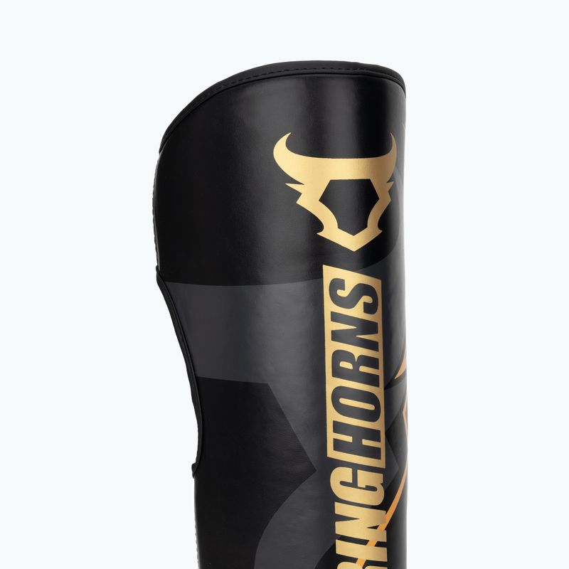 Shin and foot guards Venum Ringhorns Charger Shin black/gold 6