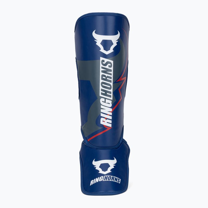Shin and foot guards Venum Ringhorns Charger Shin navy blue/red 4