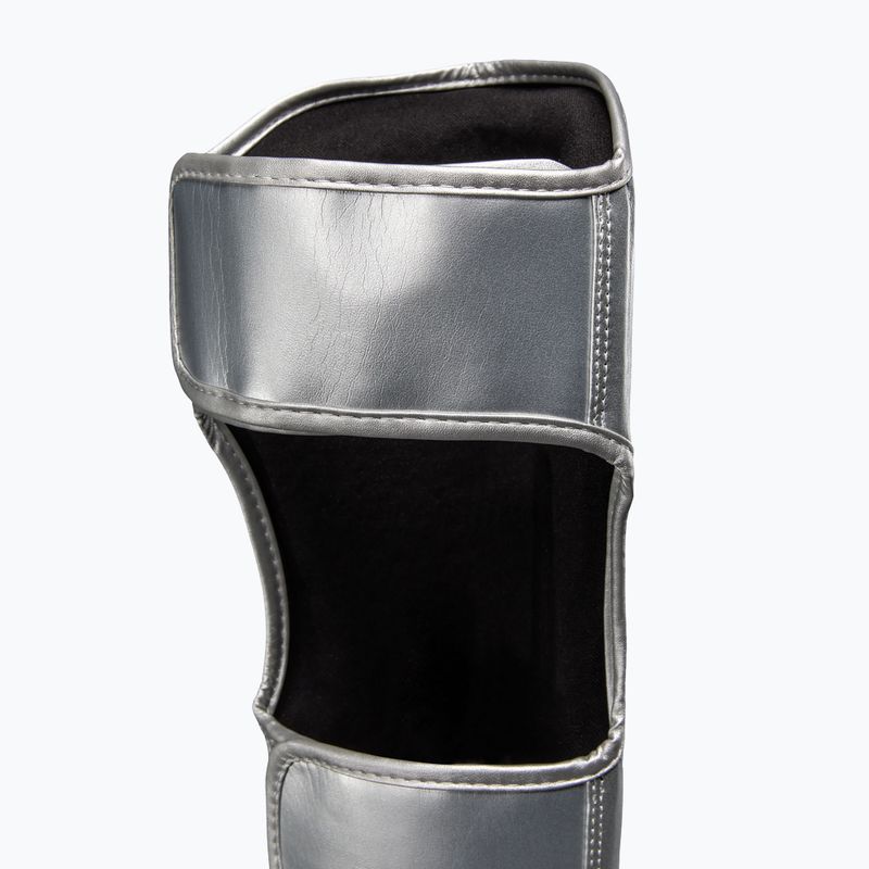 Shin and foot guards Venum Ringhorns Charger Shin silver/black 4