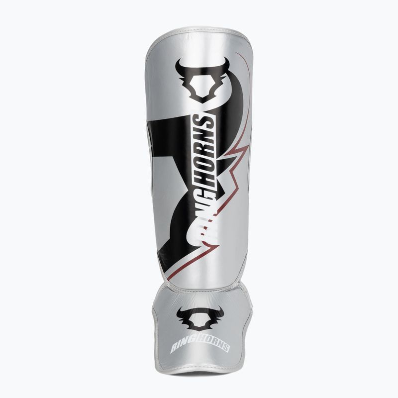 Shin and foot guards Venum Ringhorns Charger Shin silver/black 4