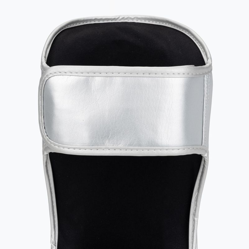 Shin and foot guards Venum Ringhorns Charger Shin silver/black 7