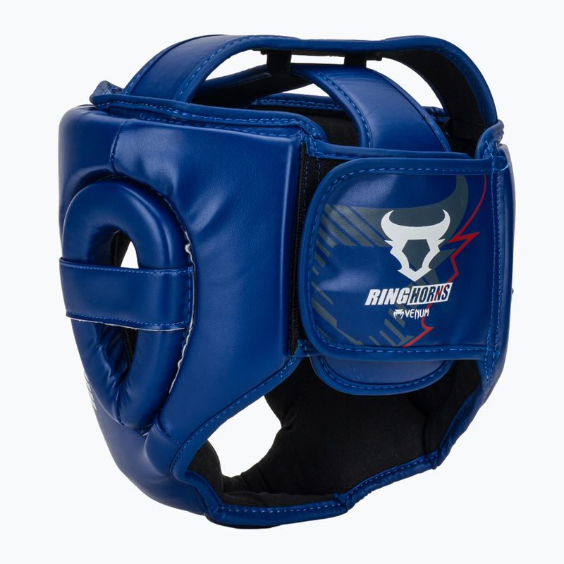 Boxing headguard Venum Ringhorns Charger Headgear navy blue/red 3