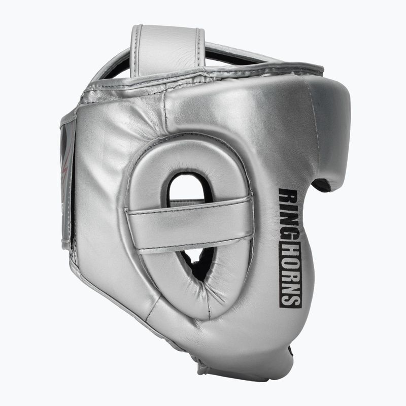 Boxing headguard Venum Ringhorns Charger Headgear silver/black 2