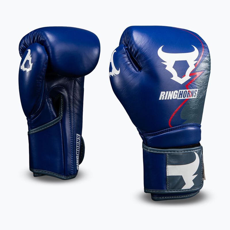Boxing gloves Venum Ringhorns Charger Boxing navy blue/red 2