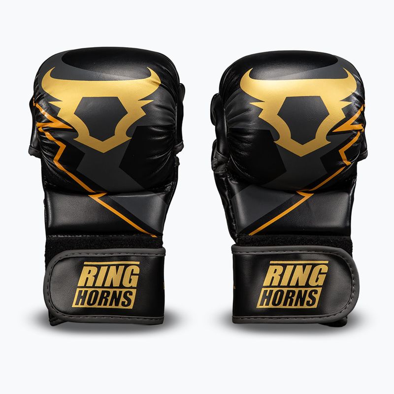Sparring gloves Venum Ringhorns Charger black/gold 2