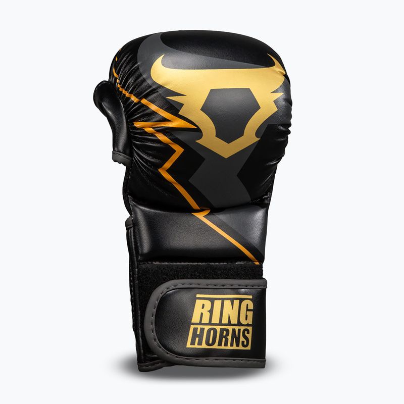 Sparring gloves Venum Ringhorns Charger black/gold 3