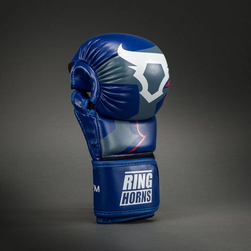 Sparring gloves Venum Ringhorns Charger navy blue/red 3