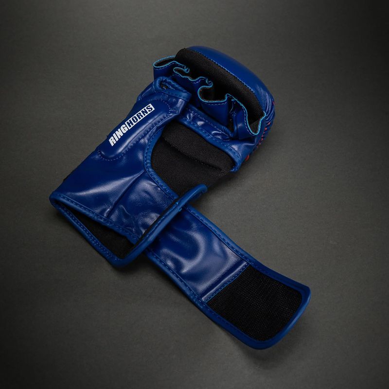 Sparring gloves Venum Ringhorns Charger navy blue/red 4