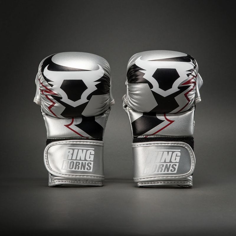 Sparring gloves Venum Ringhorns Charger silver/black 2