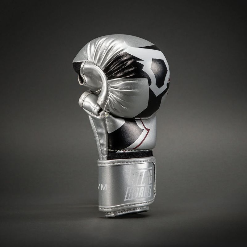 Sparring gloves Venum Ringhorns Charger silver/black 3