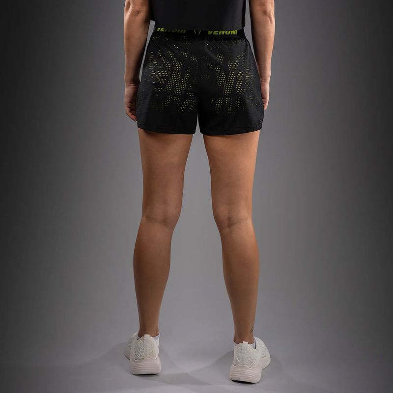 Women's training shorts Venum Lazer black/yellow 3