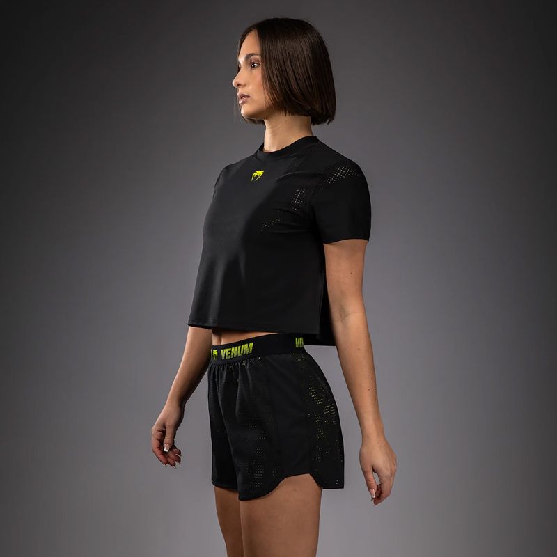 Women's training shorts Venum Lazer black/yellow 4