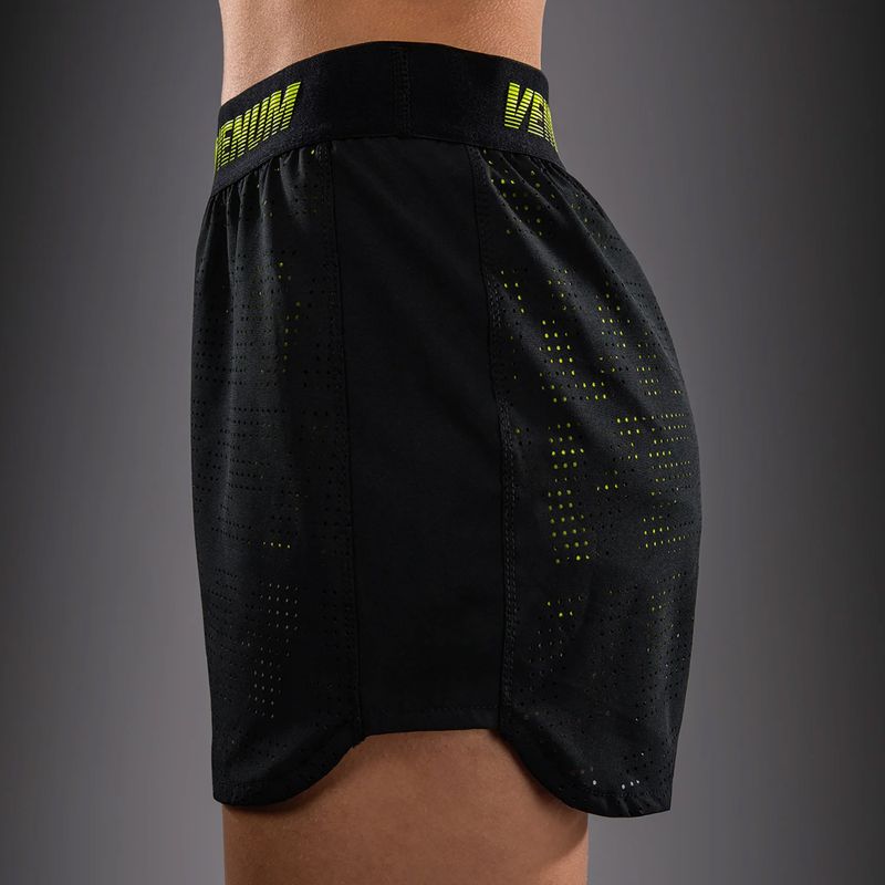 Women's training shorts Venum Lazer black/yellow 7