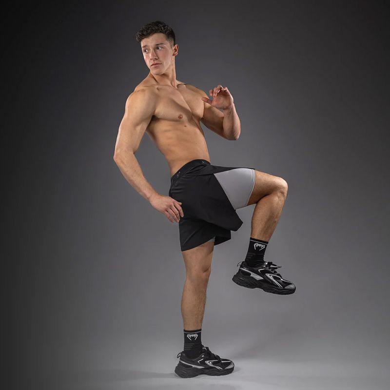 Men's training shorts Venum Lazer black/grey 11