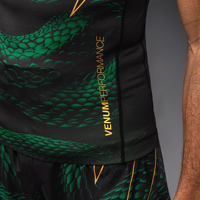 Men's rashguard Venum Matupa Short Sleeve black/green/gold 6