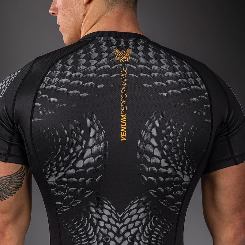 Men's rashguard Venum Matupa Short Sleeve black/grey/gold 6