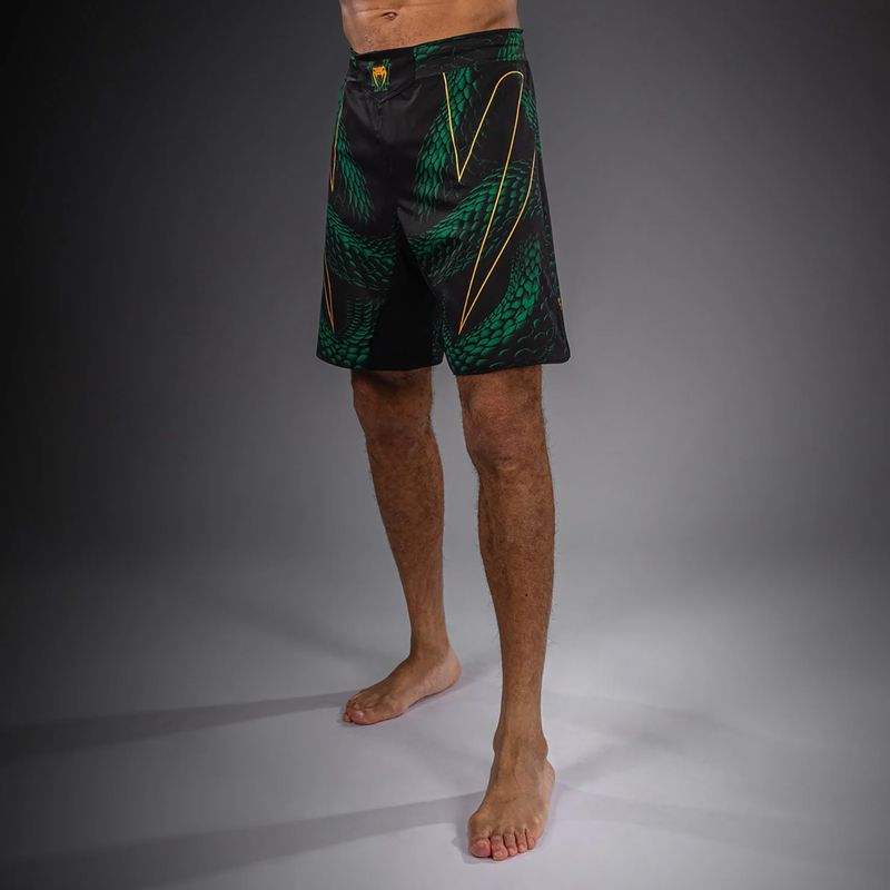 Men's training shorts Venum Matupa Fightshorts black/green/gold 5
