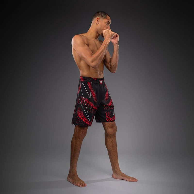 Men's training shorts Venum Matupa Fightshorts black/red/silver 2