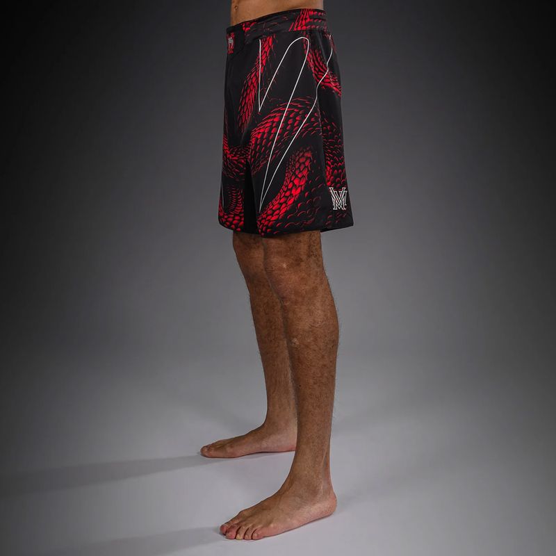 Men's training shorts Venum Matupa Fightshorts black/red/silver 4
