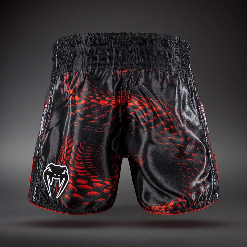 Men's training shorts Venum Matupa Muay Thai black/red/silver 2