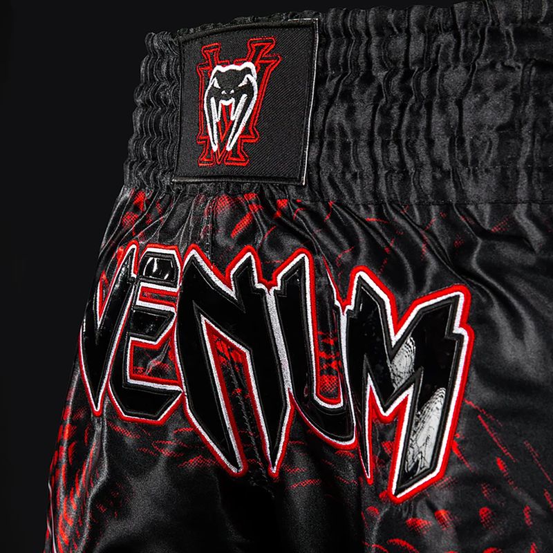 Men's training shorts Venum Matupa Muay Thai black/red/silver 5