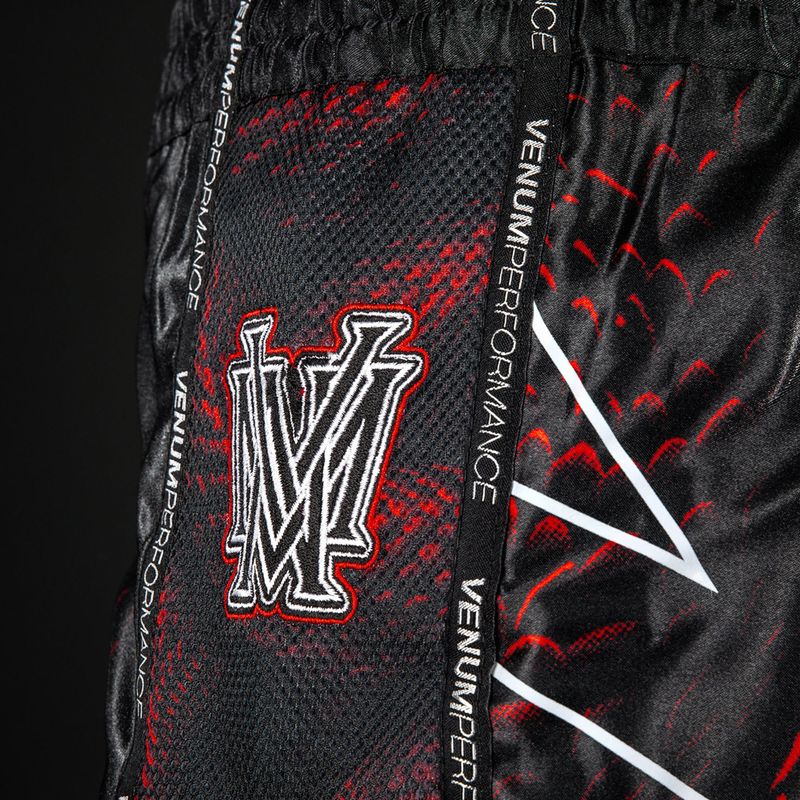 Men's training shorts Venum Matupa Muay Thai black/red/silver 6