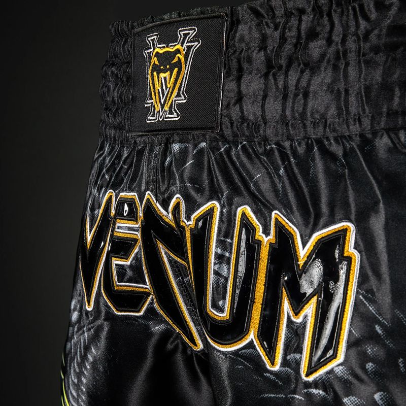 Men's training shorts Venum Matupa Muay Thai black/grey/gold 6