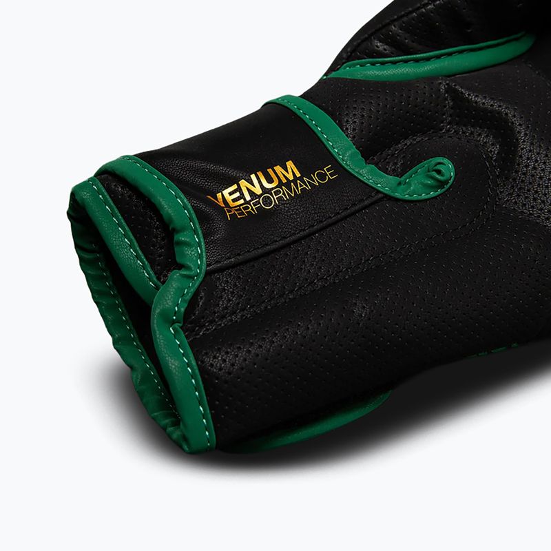 Boxing gloves Venum Matupa Boxing black/green/gold 5