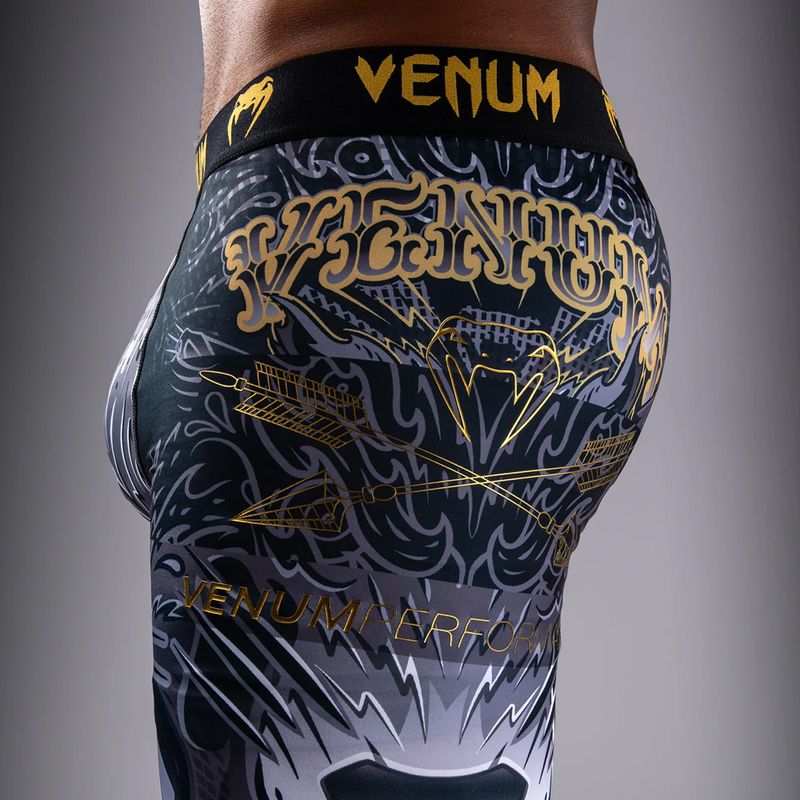 Men's training leggings Venum Wolf Atak Spats black/grey 8