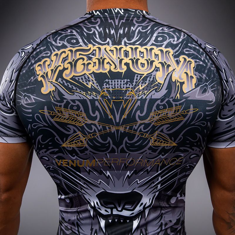 Men's rashguard Venum Wolf Atak black/grey 5