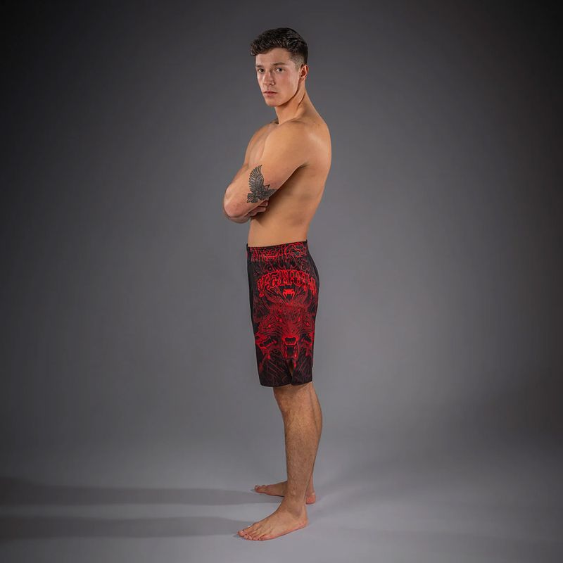 Men's training shorts Venum Wolf Atak Fightshorts black/red 2