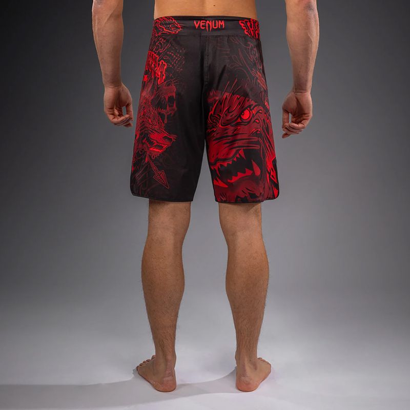 Men's training shorts Venum Wolf Atak Fightshorts black/red 3
