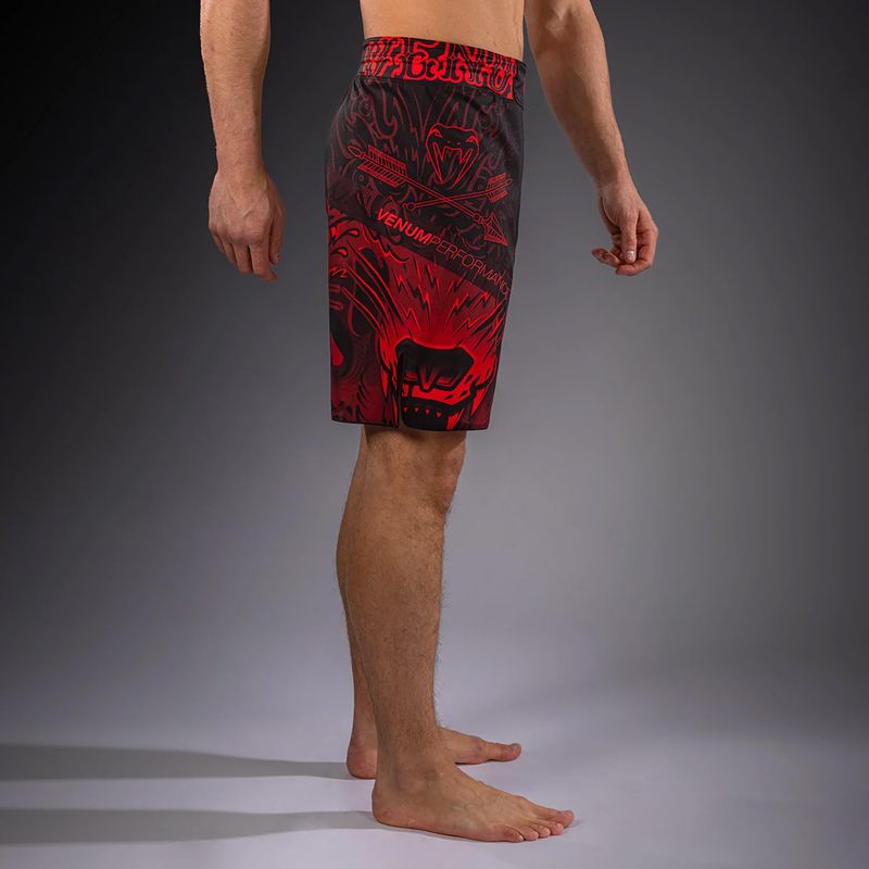 Men's training shorts Venum Wolf Atak Fightshorts black/red 5