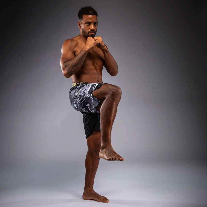 Men's training shorts Venum Wolf Atak Fightshorts black/grey 2