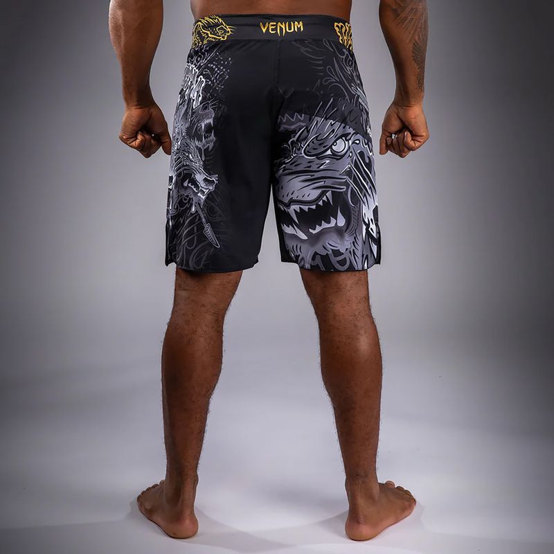 Men's training shorts Venum Wolf Atak Fightshorts black/grey 3