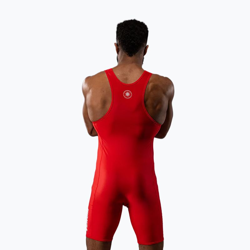 Men's coverall Venum Challenger Wrestling Singlet red 2