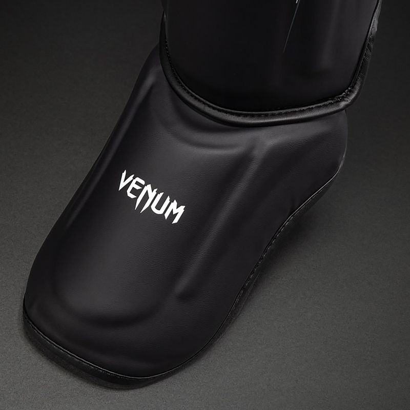 Shin and foot guards Venum Streamline Shin black/white 3