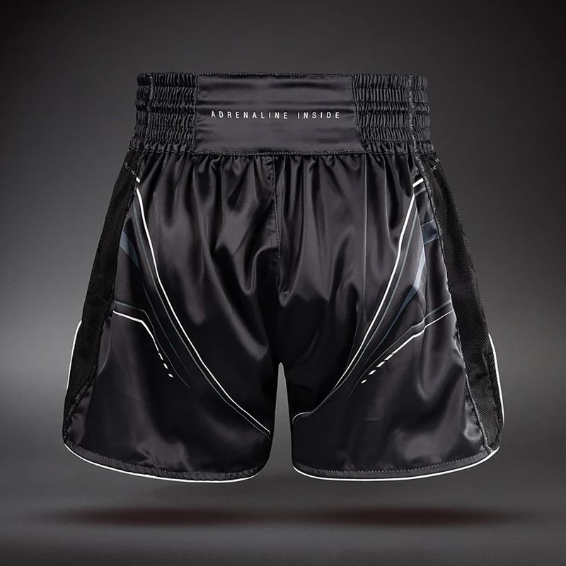 Men's training shorts Venum Streamline Muay Thai black/white 2