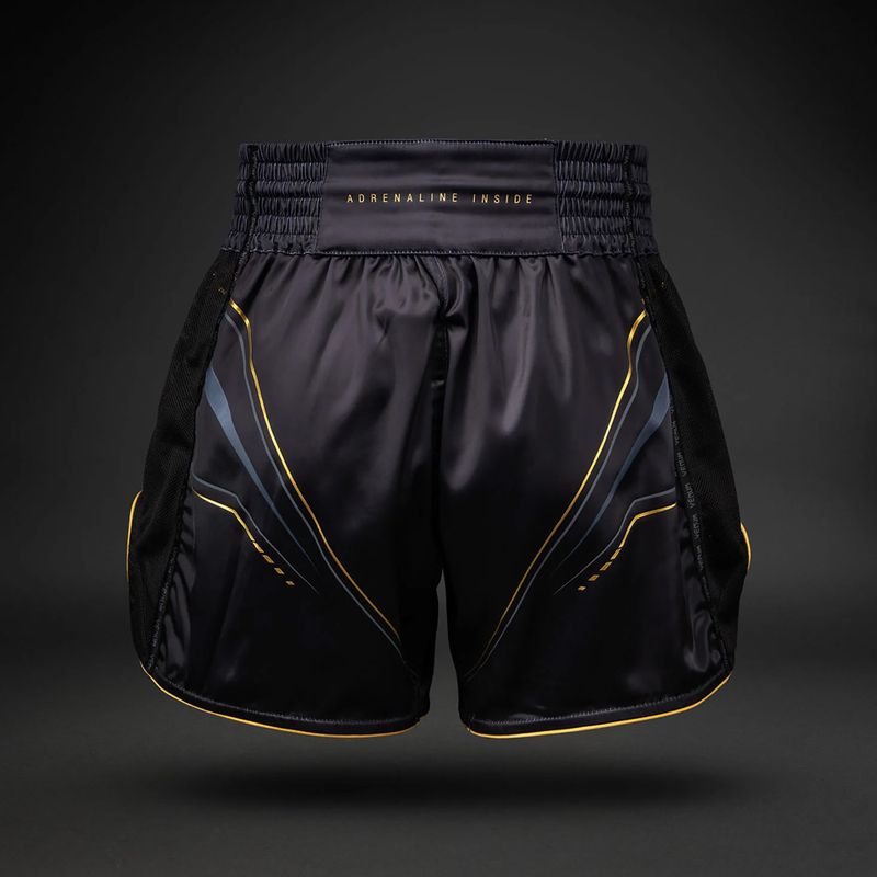Men's training shorts Venum Streamline Muay Thai black/gold 2