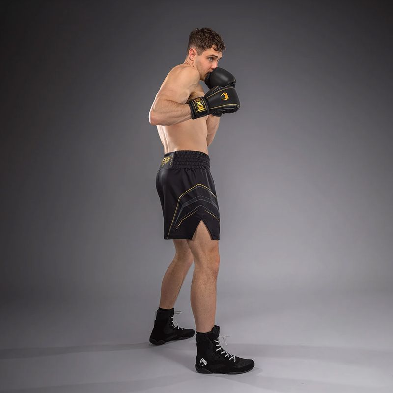 Men's boxing shorts Venum Streamline Boxing black/gold 2