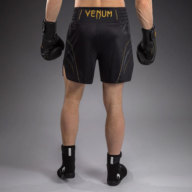 Men's boxing shorts Venum Streamline Boxing black/gold 3