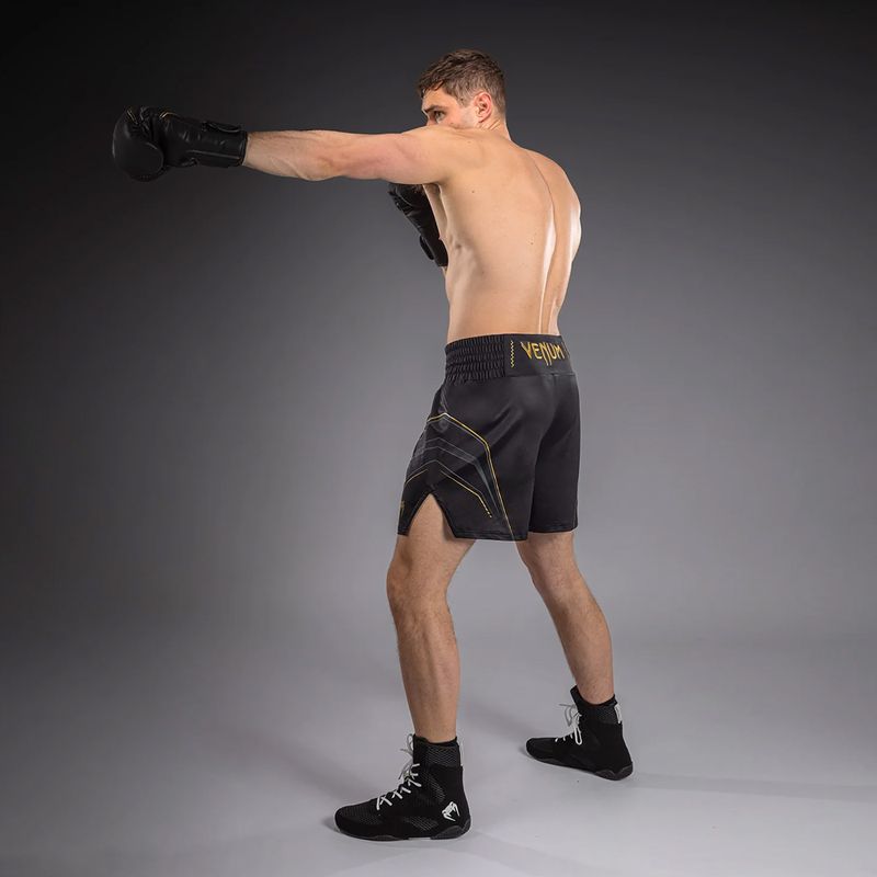 Men's boxing shorts Venum Streamline Boxing black/gold 4