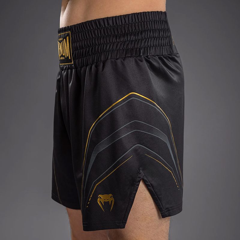 Men's boxing shorts Venum Streamline Boxing black/gold 5