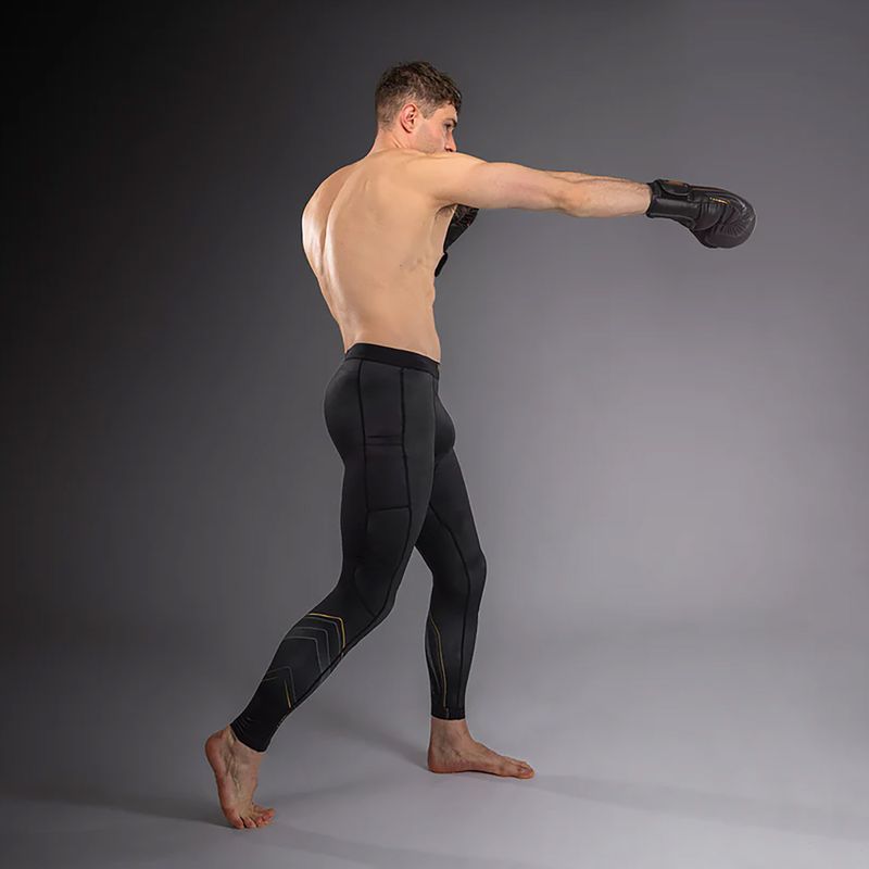 Men's training leggings Venum Streamline Spats black/gold 2