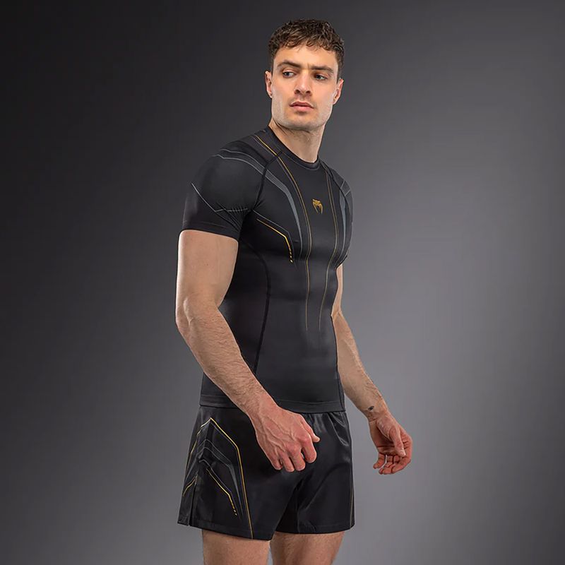 Men's rashguard Venum Streamline black/gold 4