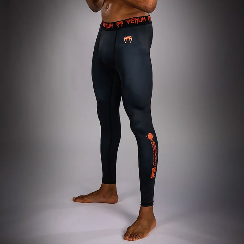 Men's training leggings Venum Thunder Dragon Spats Black/Grey/Copper 4
