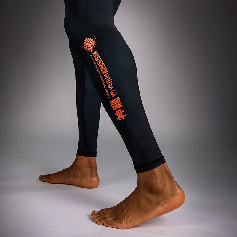 Men's training leggings Venum Thunder Dragon Spats Black/Grey/Copper 7
