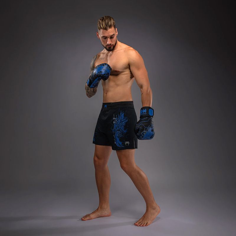 Men's training shorts Venum Thunder Dragon Black/Royal Blue 5