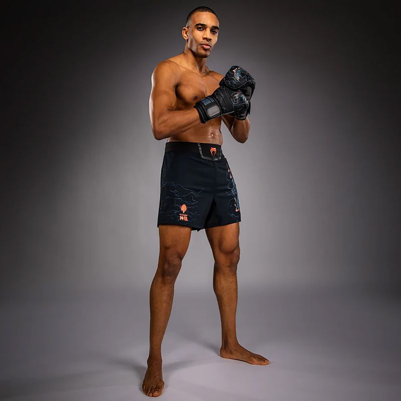Men's training shorts Venum Thunder Dragon Black/Grey/Copper 2